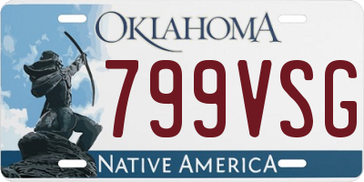 OK license plate 799VSG