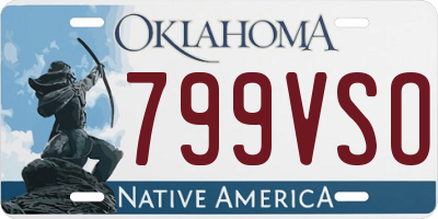 OK license plate 799VSO