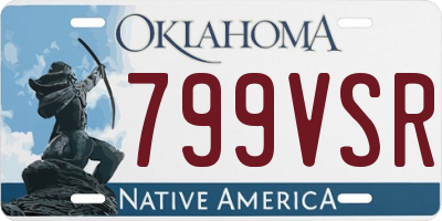 OK license plate 799VSR