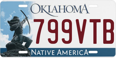 OK license plate 799VTB