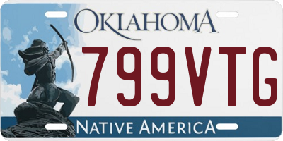 OK license plate 799VTG