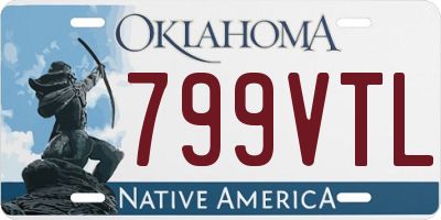 OK license plate 799VTL