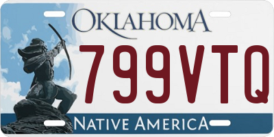 OK license plate 799VTQ