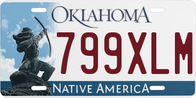 OK license plate 799XLM