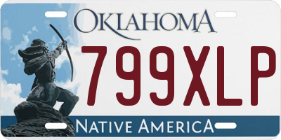 OK license plate 799XLP