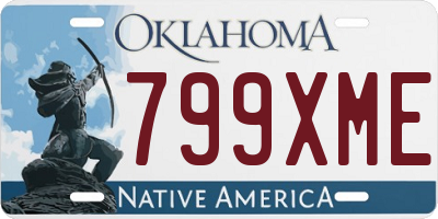 OK license plate 799XME