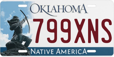 OK license plate 799XNS