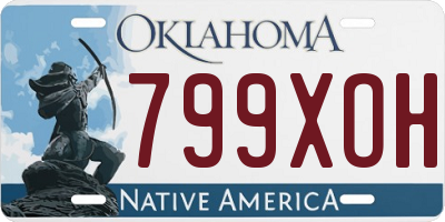 OK license plate 799XOH