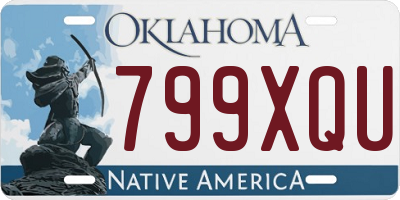 OK license plate 799XQU