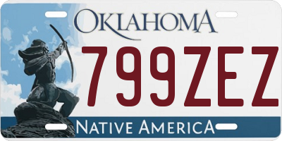 OK license plate 799ZEZ