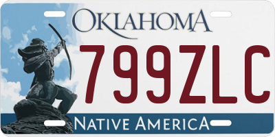 OK license plate 799ZLC