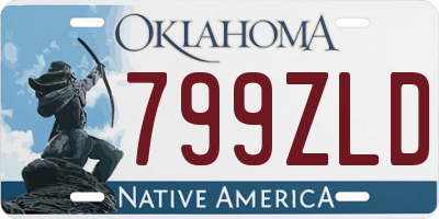 OK license plate 799ZLD