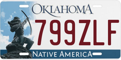 OK license plate 799ZLF