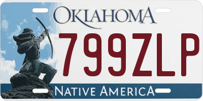 OK license plate 799ZLP
