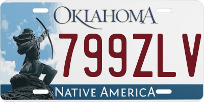 OK license plate 799ZLV