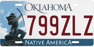 OK license plate 799ZLZ