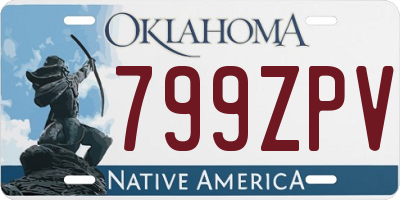 OK license plate 799ZPV