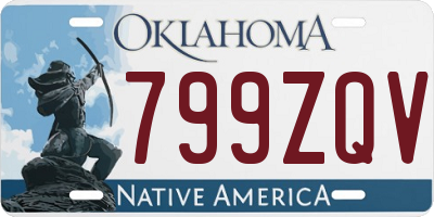 OK license plate 799ZQV