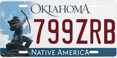 OK license plate 799ZRB