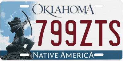 OK license plate 799ZTS