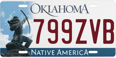 OK license plate 799ZVB