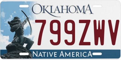 OK license plate 799ZWV