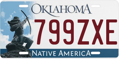 OK license plate 799ZXE