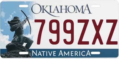 OK license plate 799ZXZ