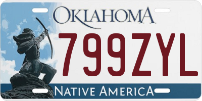 OK license plate 799ZYL