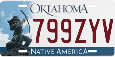 OK license plate 799ZYV