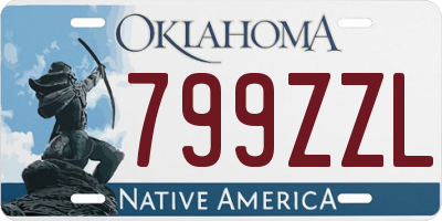 OK license plate 799ZZL