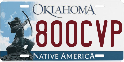 OK license plate 800CVP