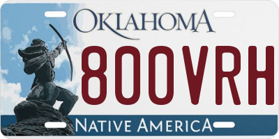 OK license plate 800VRH