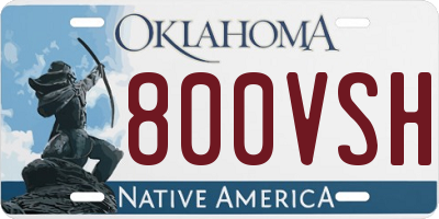 OK license plate 800VSH
