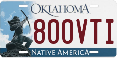 OK license plate 800VTI