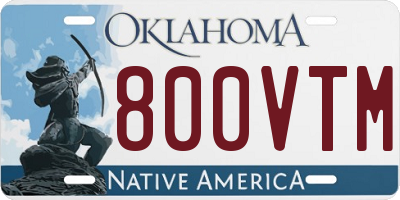 OK license plate 800VTM