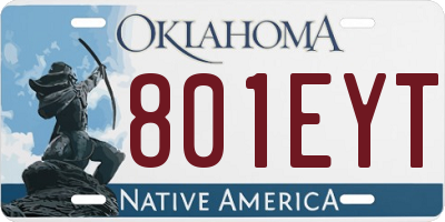OK license plate 801EYT