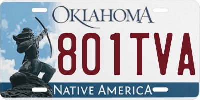 OK license plate 801TVA