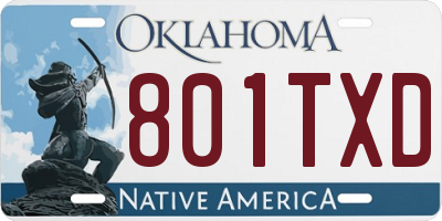 OK license plate 801TXD