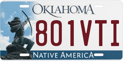 OK license plate 801VTI