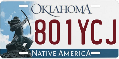 OK license plate 801YCJ