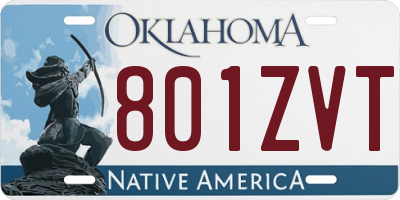 OK license plate 801ZVT