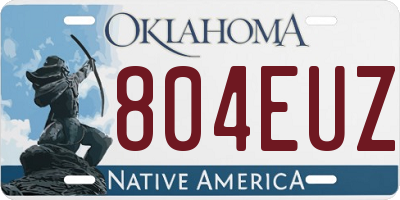 OK license plate 804EUZ