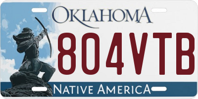 OK license plate 804VTB