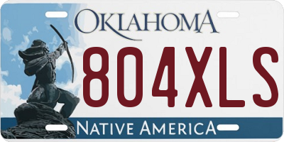 OK license plate 804XLS