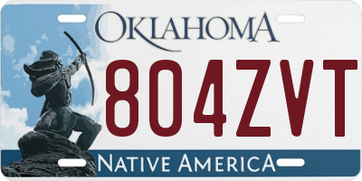 OK license plate 804ZVT