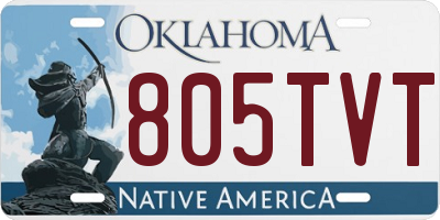 OK license plate 805TVT