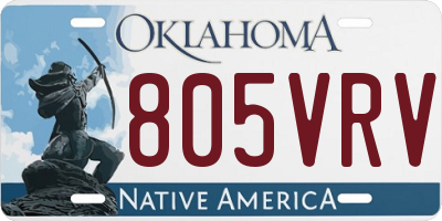 OK license plate 805VRV