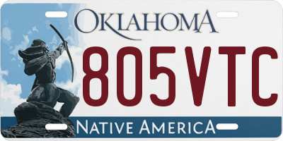 OK license plate 805VTC
