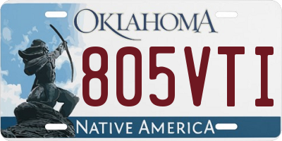 OK license plate 805VTI